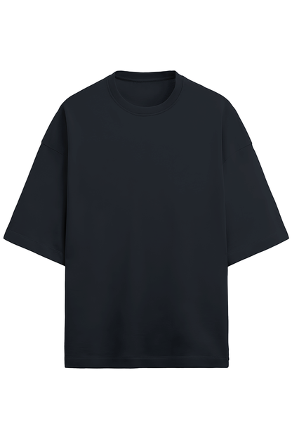 Navy Blue Terry Oversized T-shirt