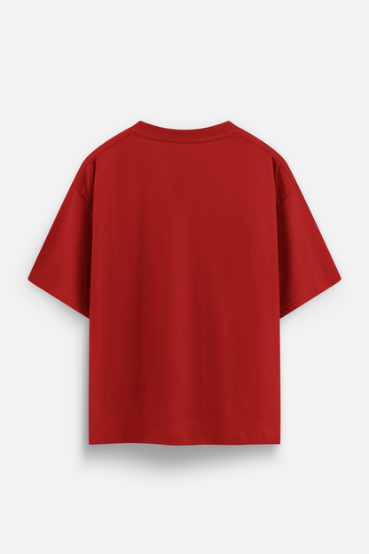 Drama Red Oversized T-shirt