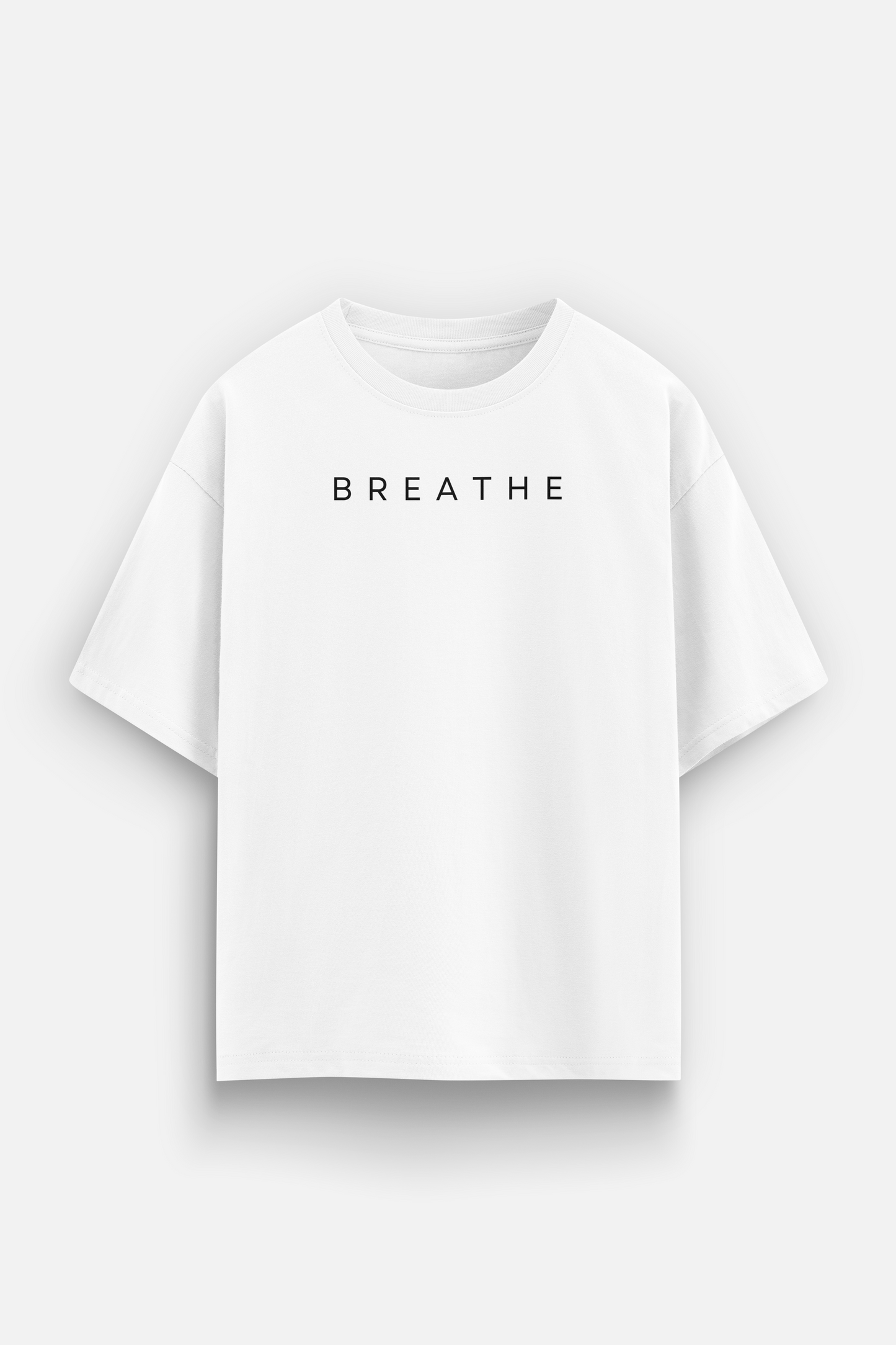 Breathe White Oversized Tshirt