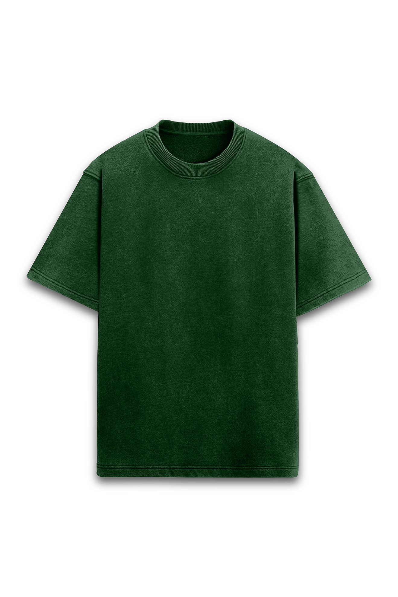 Olive Green Acid Wash Oversized T-shirt