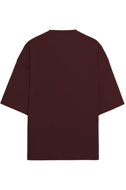 Maroon Terry Oversized T-shirt