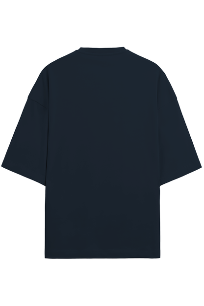 Navy Blue Terry Oversized T-shirt